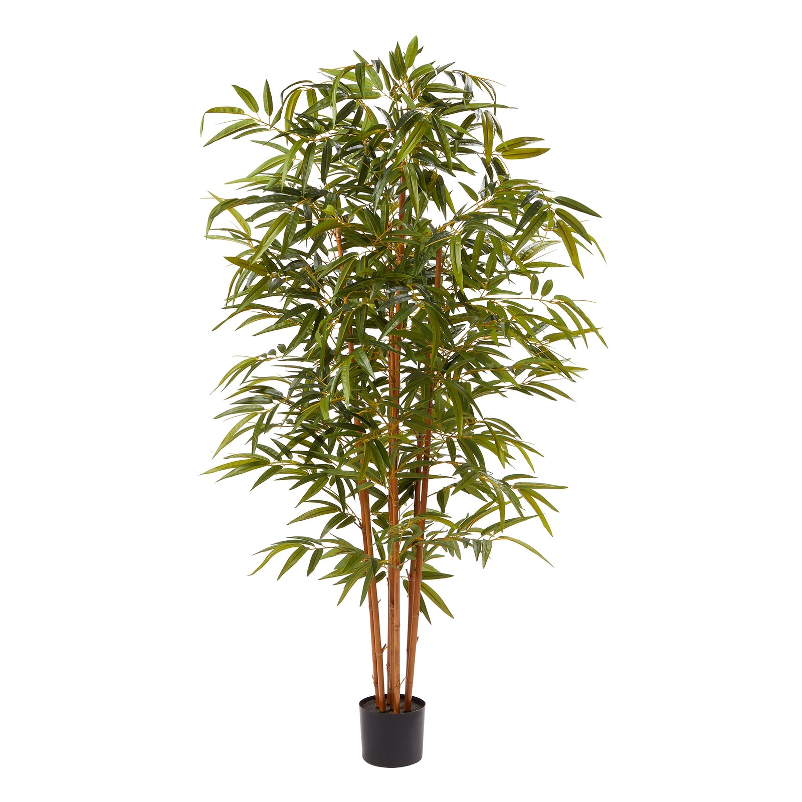 Artificial Bamboo Tree – 6FT Fake Plant with Adjustable Leaves and Pot – Faux…