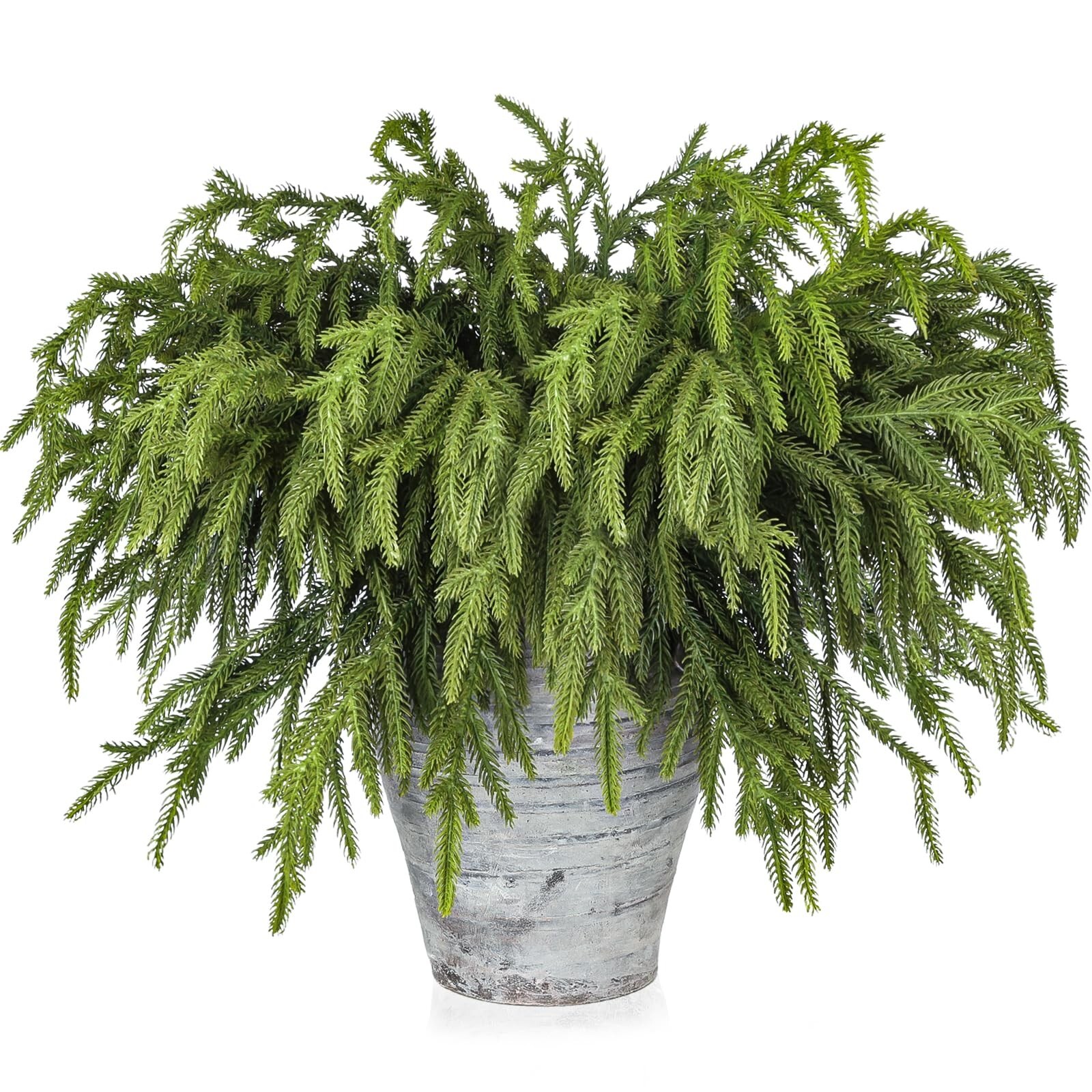 Artgar 30 Pcs Pine Branches – 18 Inch Artificial Pine Branches – Green Pine S…