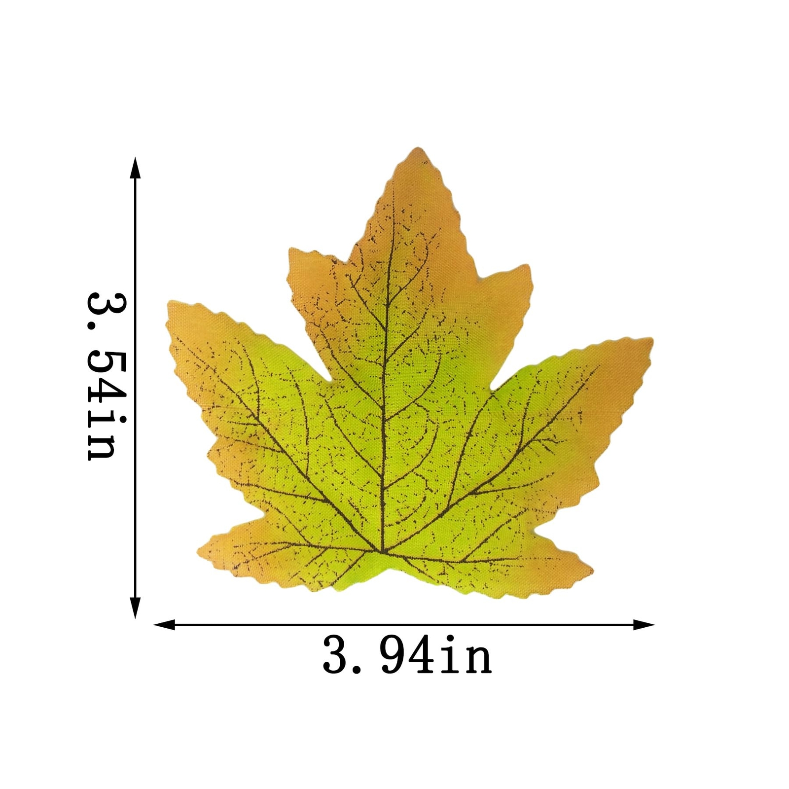 Simulated Maple Leaves 100pcs Green 3.9×3.5″ Autumn Fall Wedding Thanksgiving
