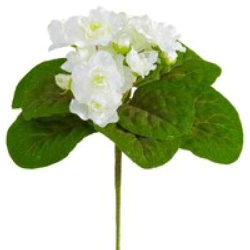 8″ ARTIFICIAL Semi-Miniature African Violet – no pot.