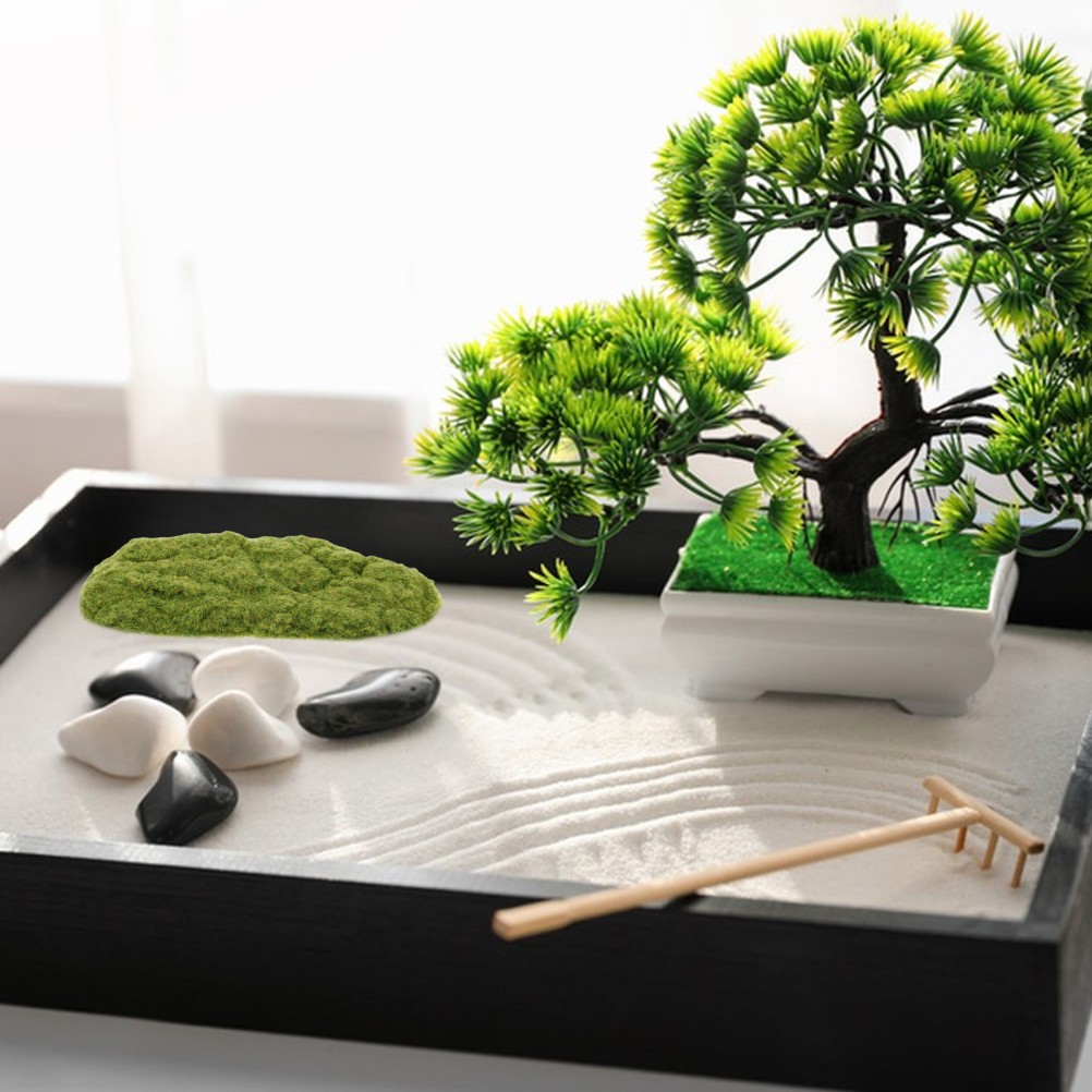 1 Pack Reusable Nylon Artificial Moss for Decor Greenery Moss Decorative