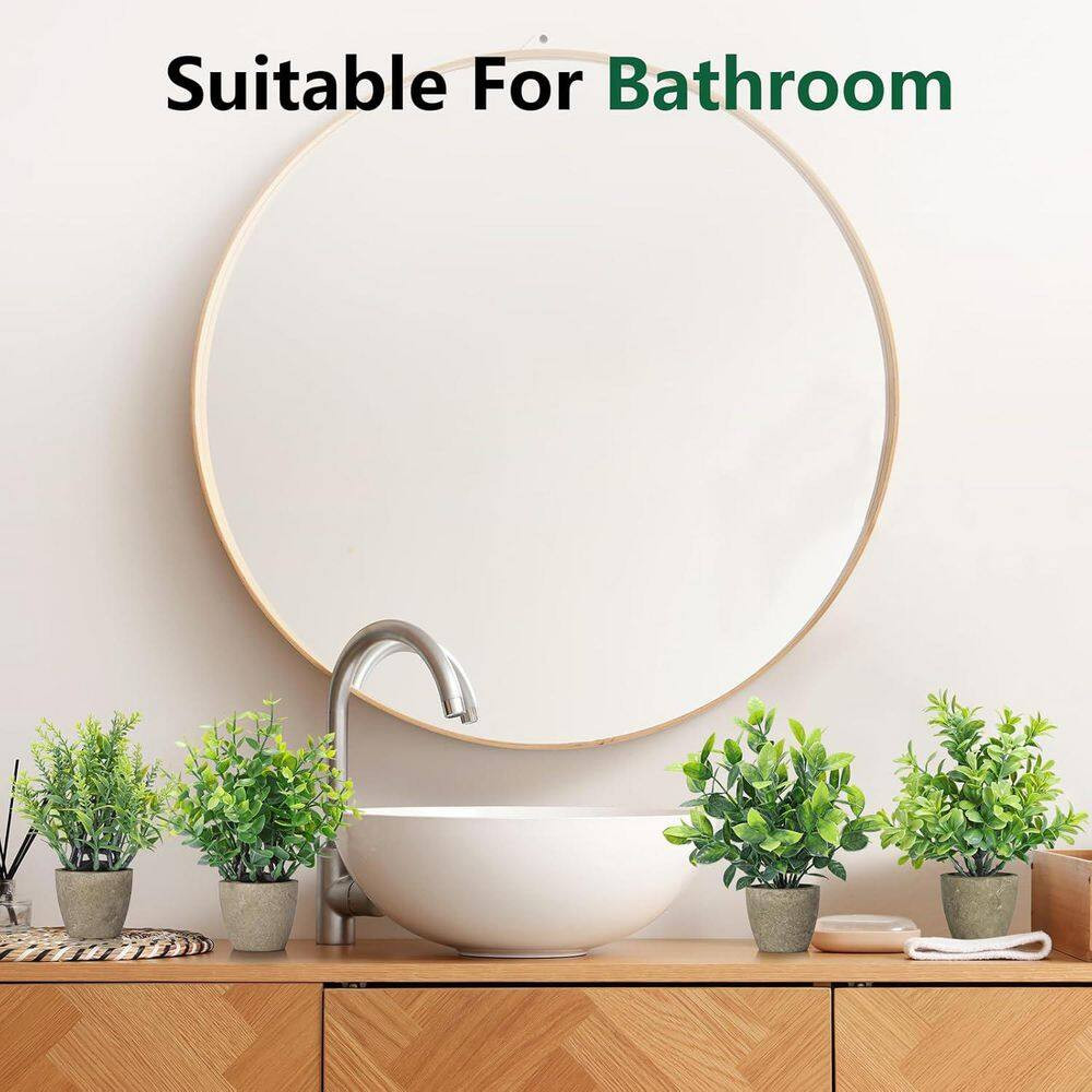 7.20″ H 4 Pack Ceramic Mini Artificial Potted Plants for Home and Office Decor