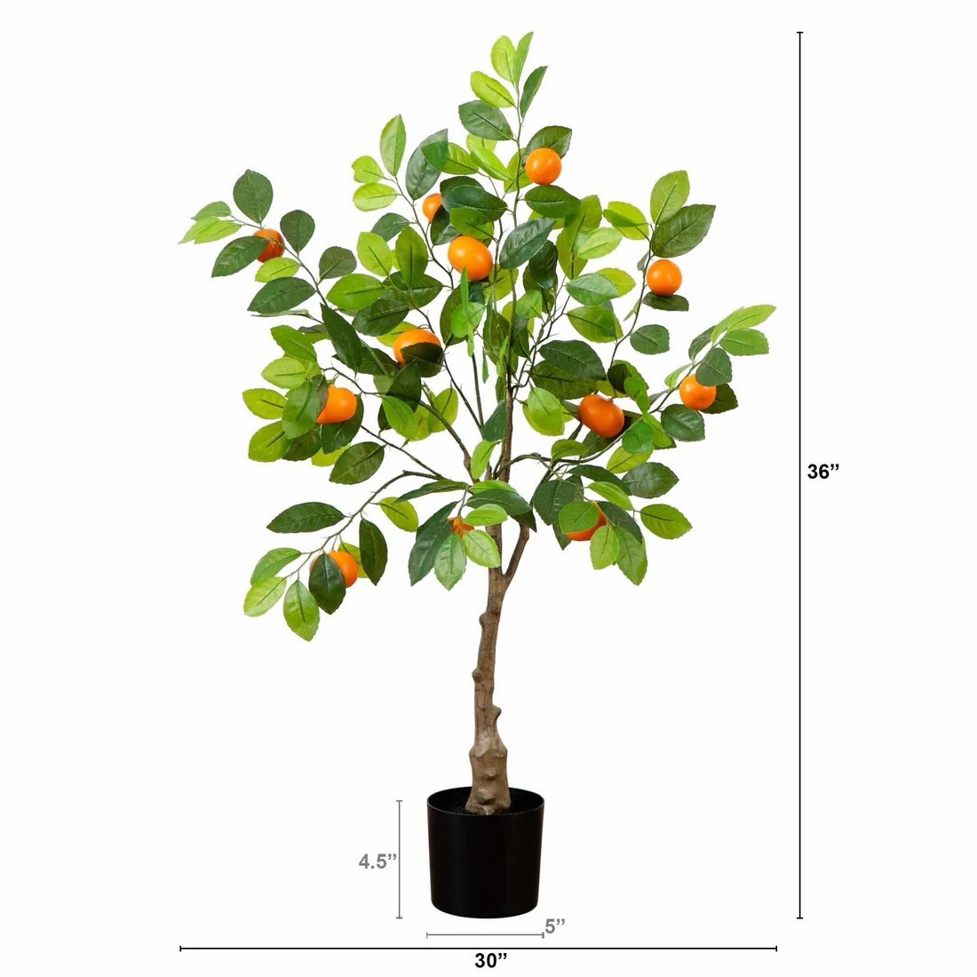 3’ Artificial Tangerine Tree