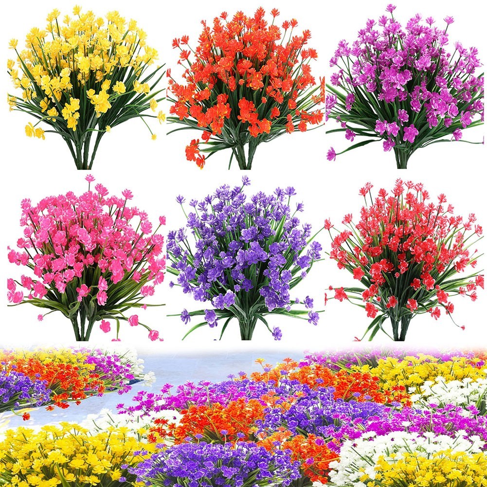 12 Artificial Flower Bundles for Stylish For Home and Event Decorations