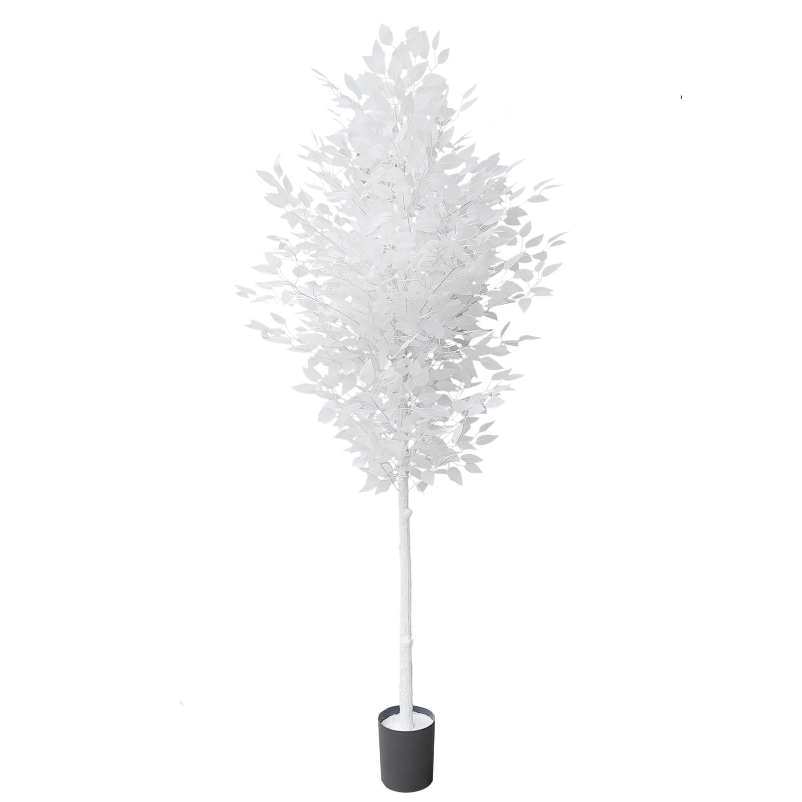 7ft Ficus Trees Artificial, Large White Fake Tree Faux Plant for Home Indoor …