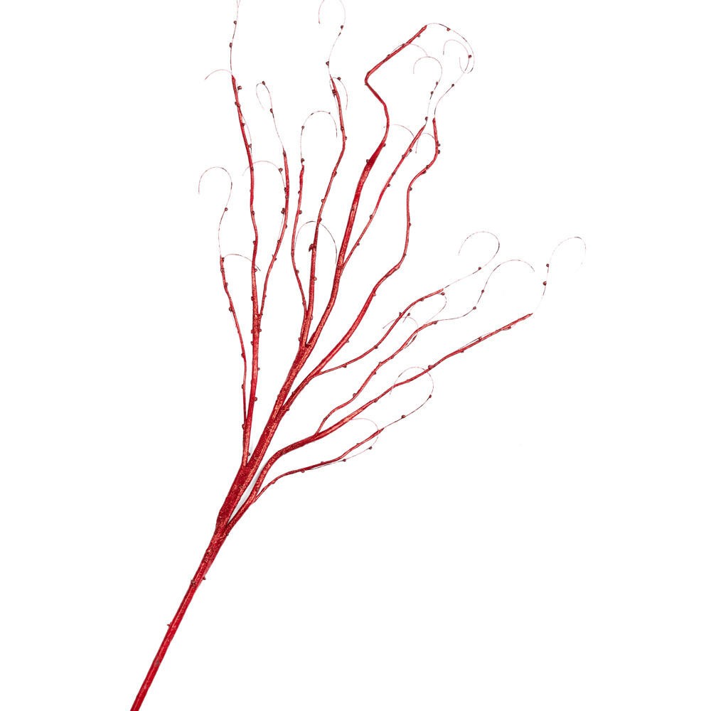 Red Sparkling 40″ Tall Artificial Deorative Birch Branch