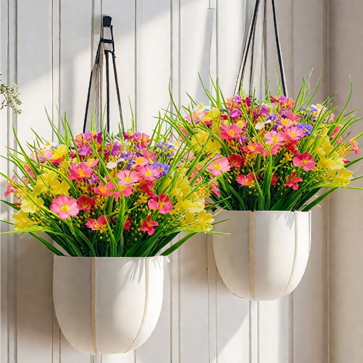 UV-Resistant Artificial Flowers Mix Colors Fake Daisy Plastic Flowers Outdoor