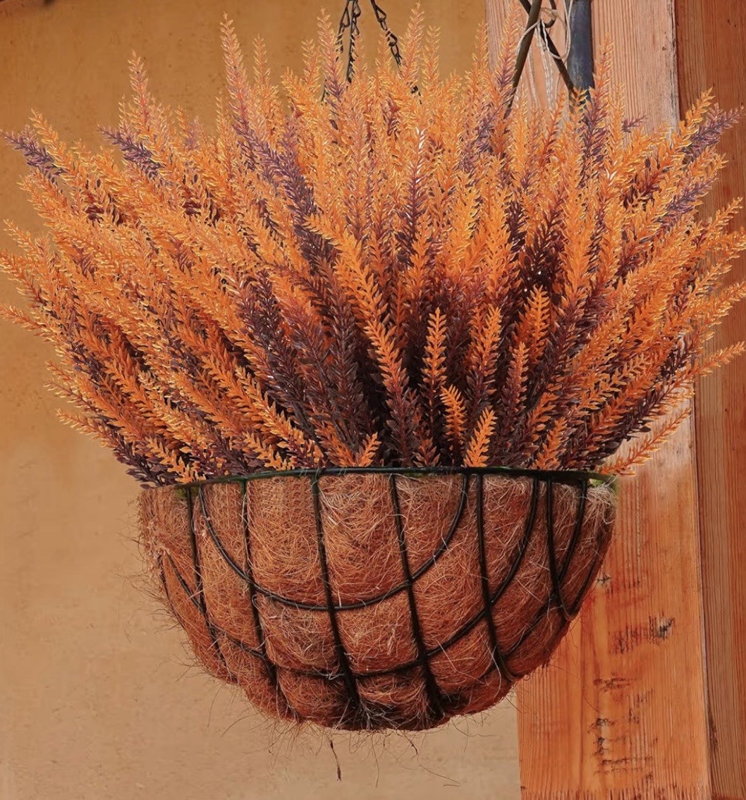 20 Bundle Artificial Fall Lavender Flowers Outdoor UV Resistant Fake Flowers(2/2