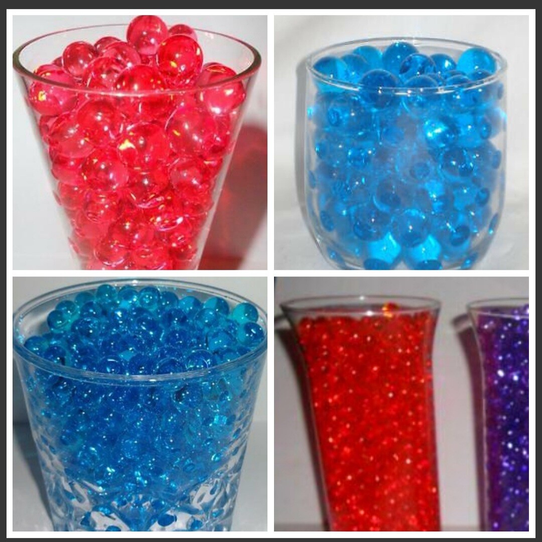 water growing gel beads reduce watering plants flowers – vase filler – 30 colors