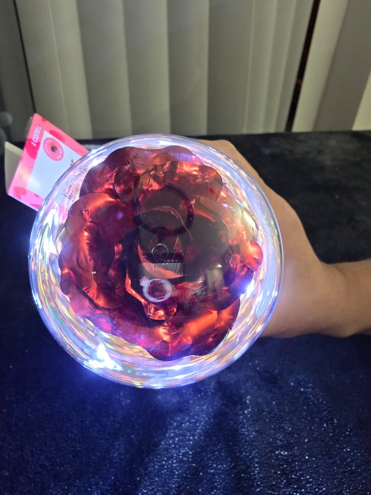 Luxury LED Red Rose Under Glass Dome | Romantic Eternal Light-Up Flower Display