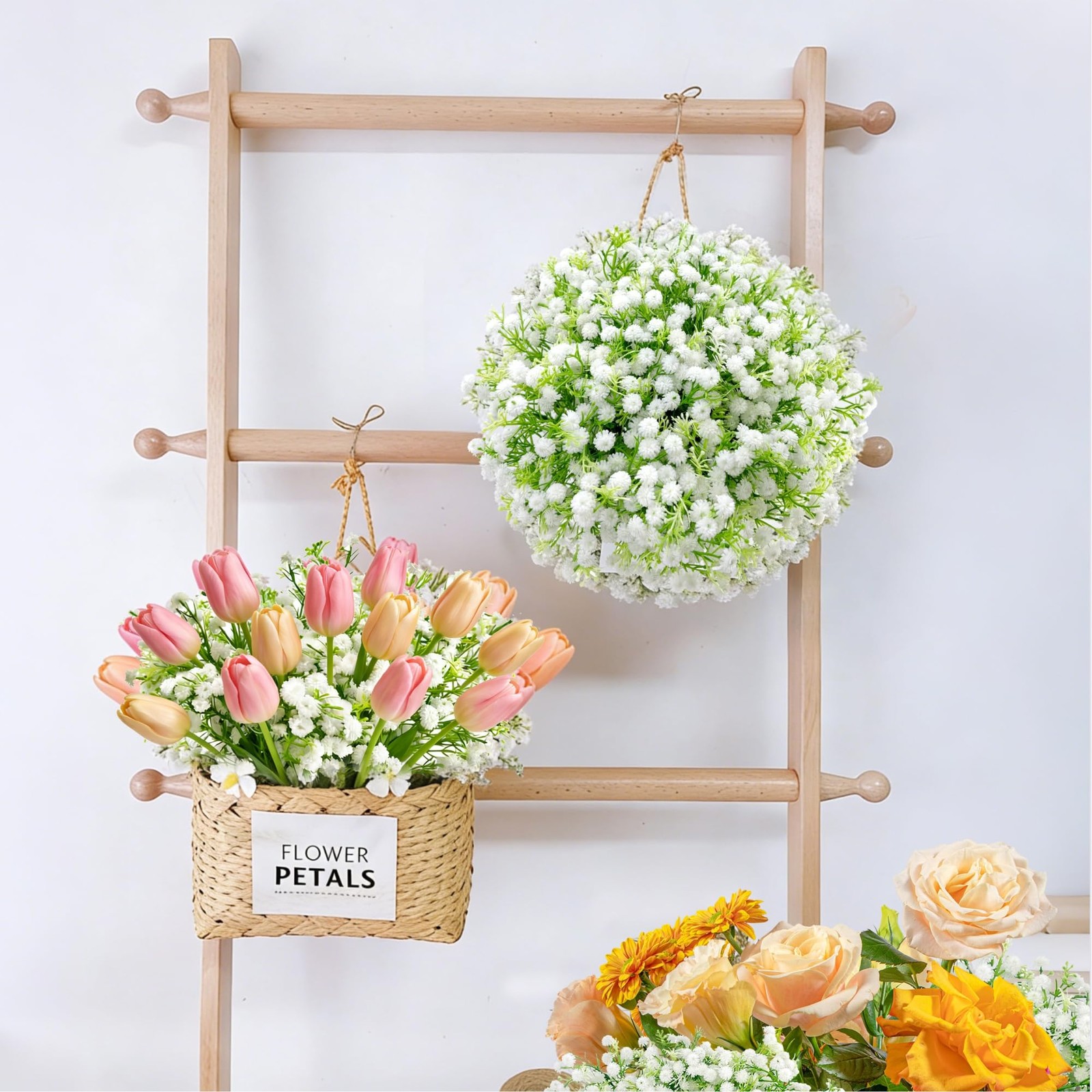 Baby’s Breath Artificial Flowers 30Pcs White Wedding Bouquet DIY Decor