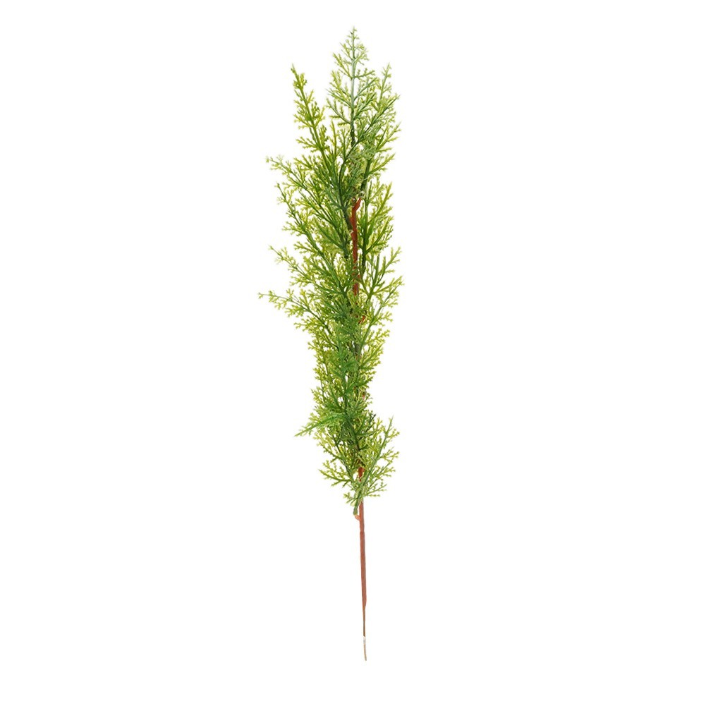 Artificial Pine Cypress Leaves Branch Simulation Green Plant Home Office Decor