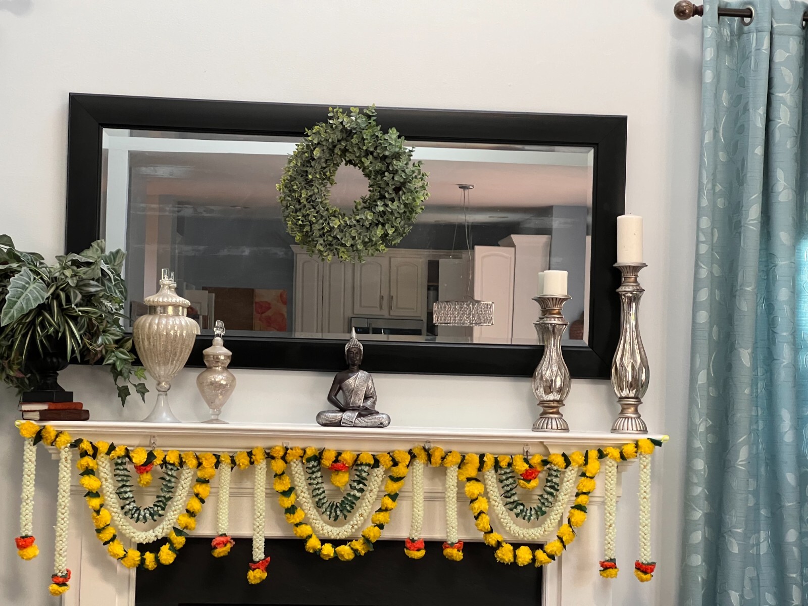 6 Feet Marigold heavyduty backdrop Toran garland indian wedding diwali decor