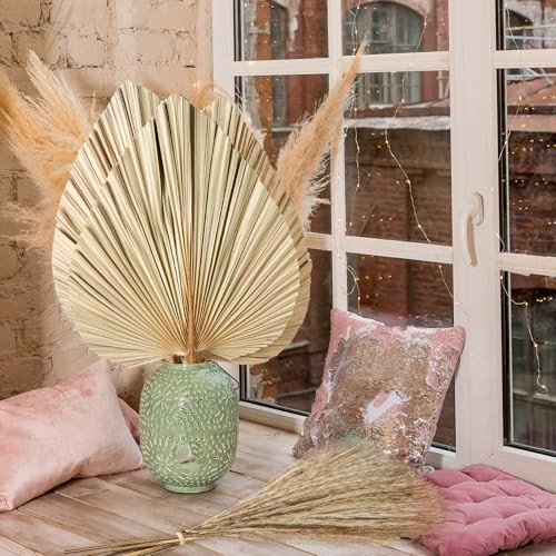 Pcs Boho Dried Pampas Grass Decor Bulk | Large Dried Palm Spears Bunny 105