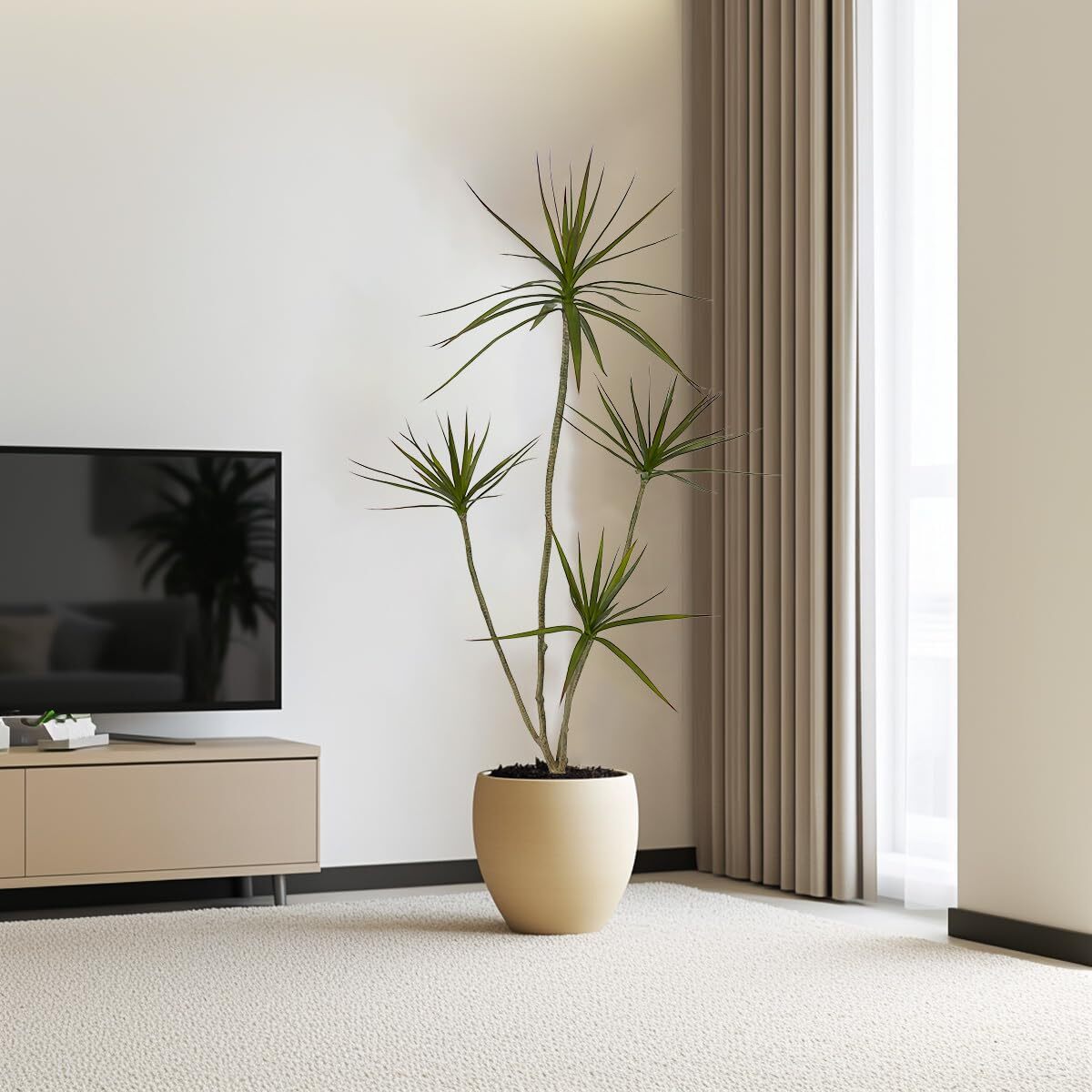 ARTIFICIAL DRACAENA MARGINATA4FT TALL FAKE PLANTS ARTIFICIAL DRACAENA MARGINATA
