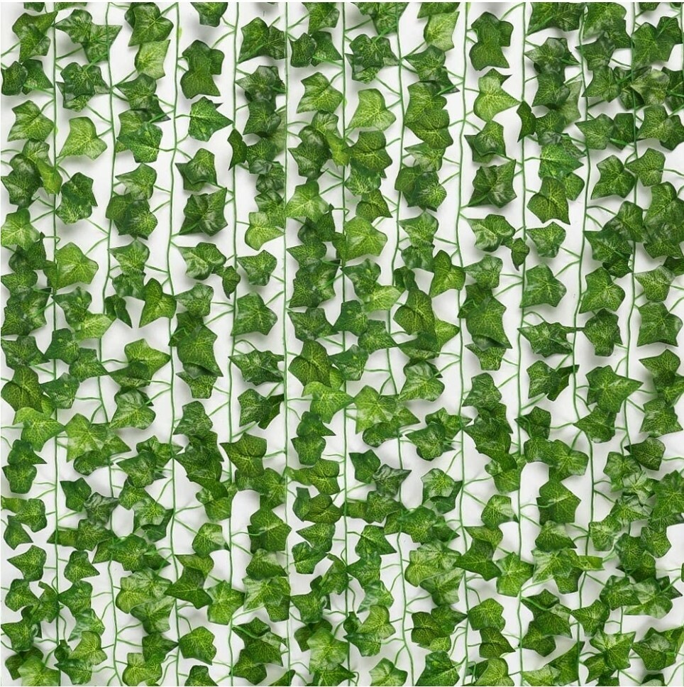 24pcs 158 Feet Fake Ivy Leaves Fake Vines Artificial Ivy, Silk Ivy Garland