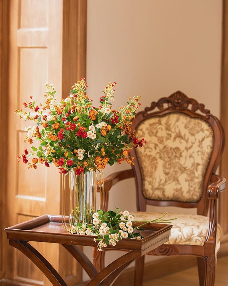 73CM Artificial Rose Silk Flowers Wedding Decoration Bouquet Home Decor