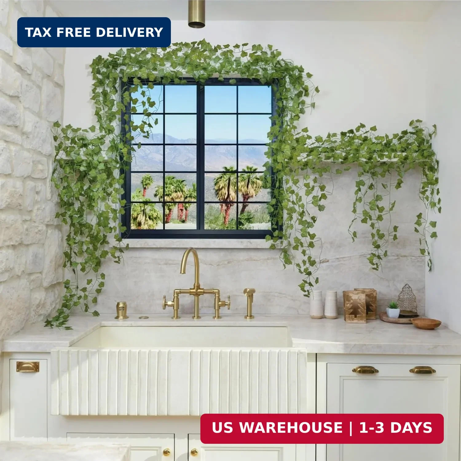 24 Pack 168Ft Artificial Ivy Fake Vines,Ivy Garland Greenery Garland Fake Hangin