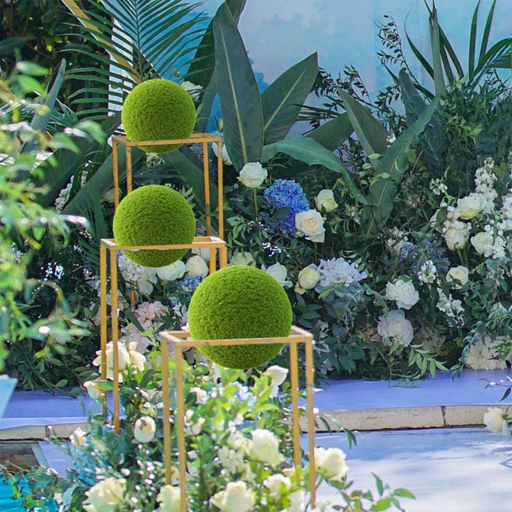8Pcs Reusable Green Plastic Flower Display Rack Topiary Ball Frame for DIY Decor
