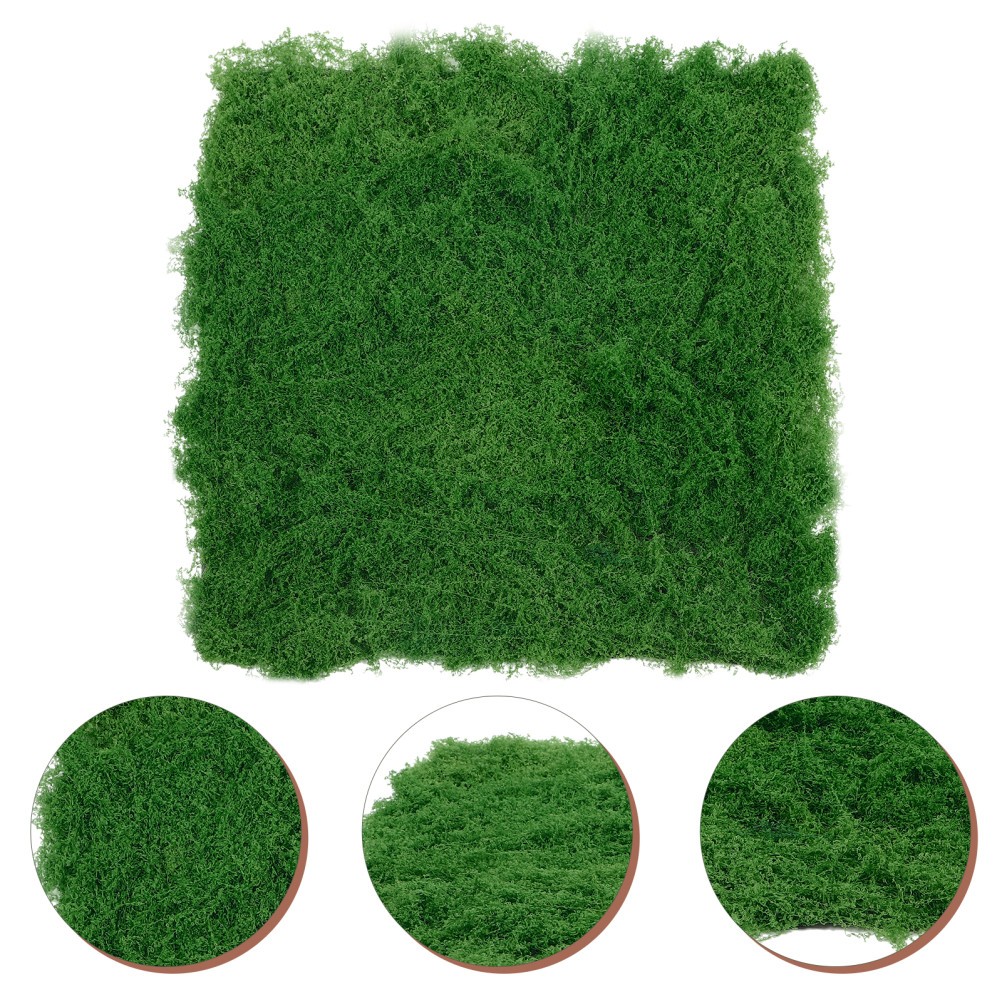 Artificial Grass Moss Fake Green 28.oz Plants for Terrarium Rug Faux