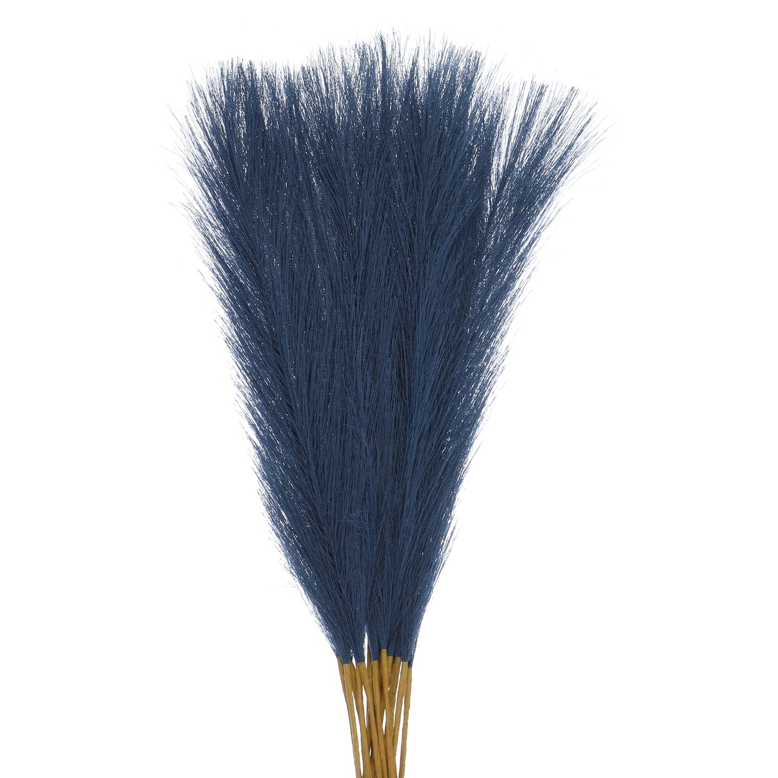 18Pcs Pampas Artificial Grass,21″ Fake Pampas for Wedding Decoration,Dark Blue