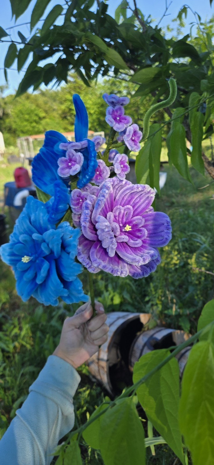 Chenille Pipecleaner Flower Bouquets Any Occasion