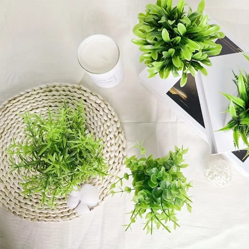 Artificial Bonsai Plant Small Potted Fake Green Decor Indoor Outdoor 17cm..