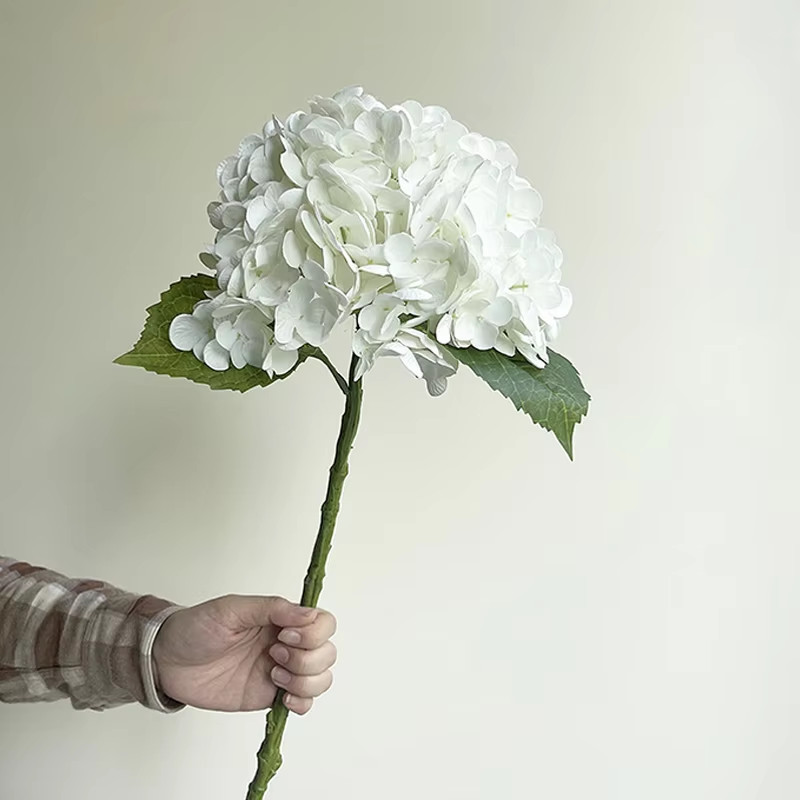 Blue Artificial Hydrangea Flowers Real Touch Artificial Hydrangea Branches Decor
