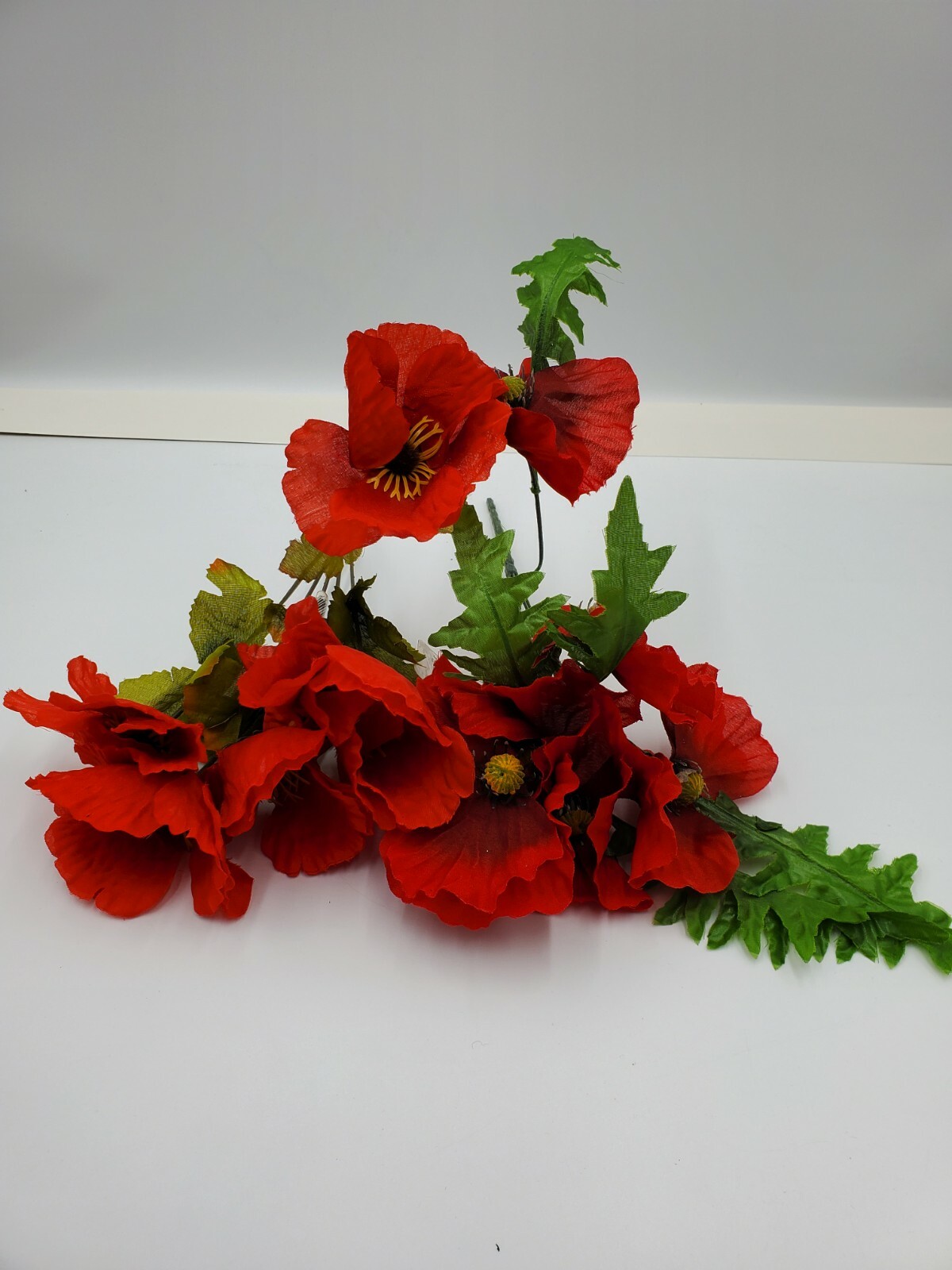 Lot of 2 Red Bushes of Flowers