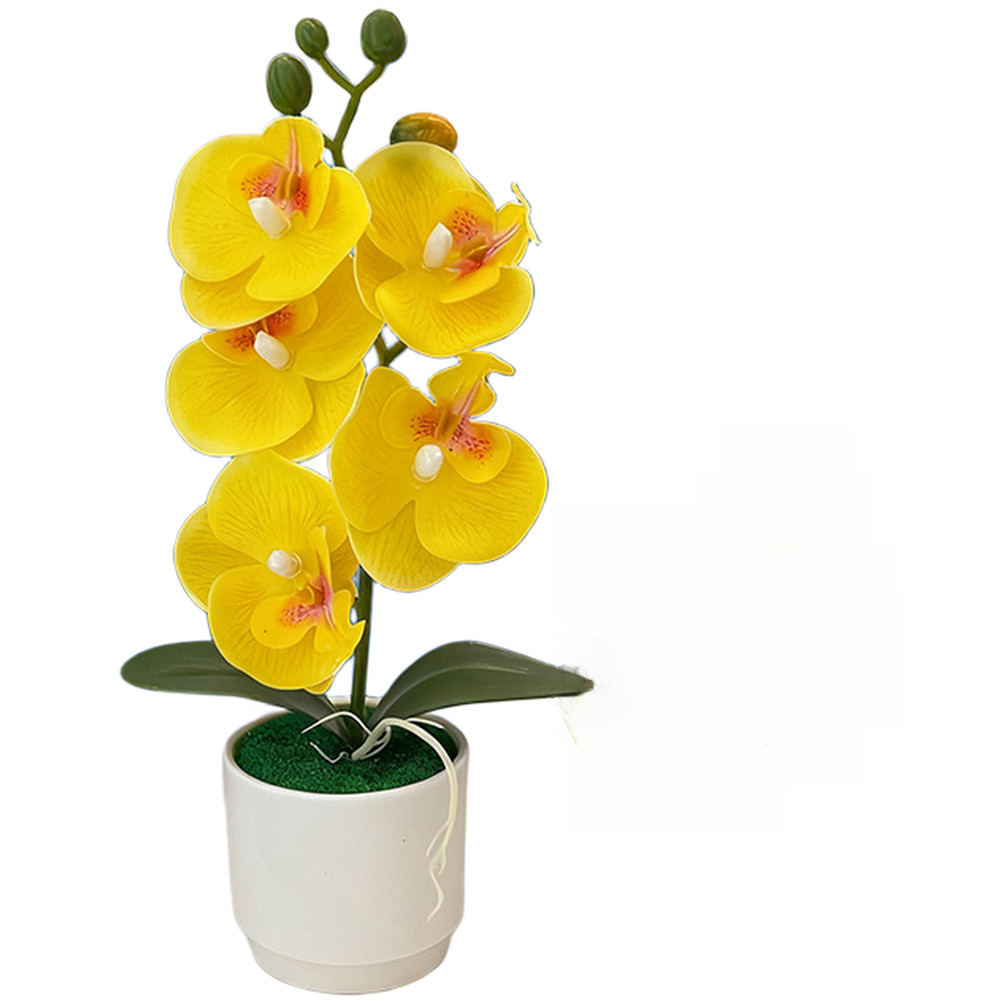 for Nordic Style Phalaenopsis Artificial Flower Potted Plant for Bedroom Decor