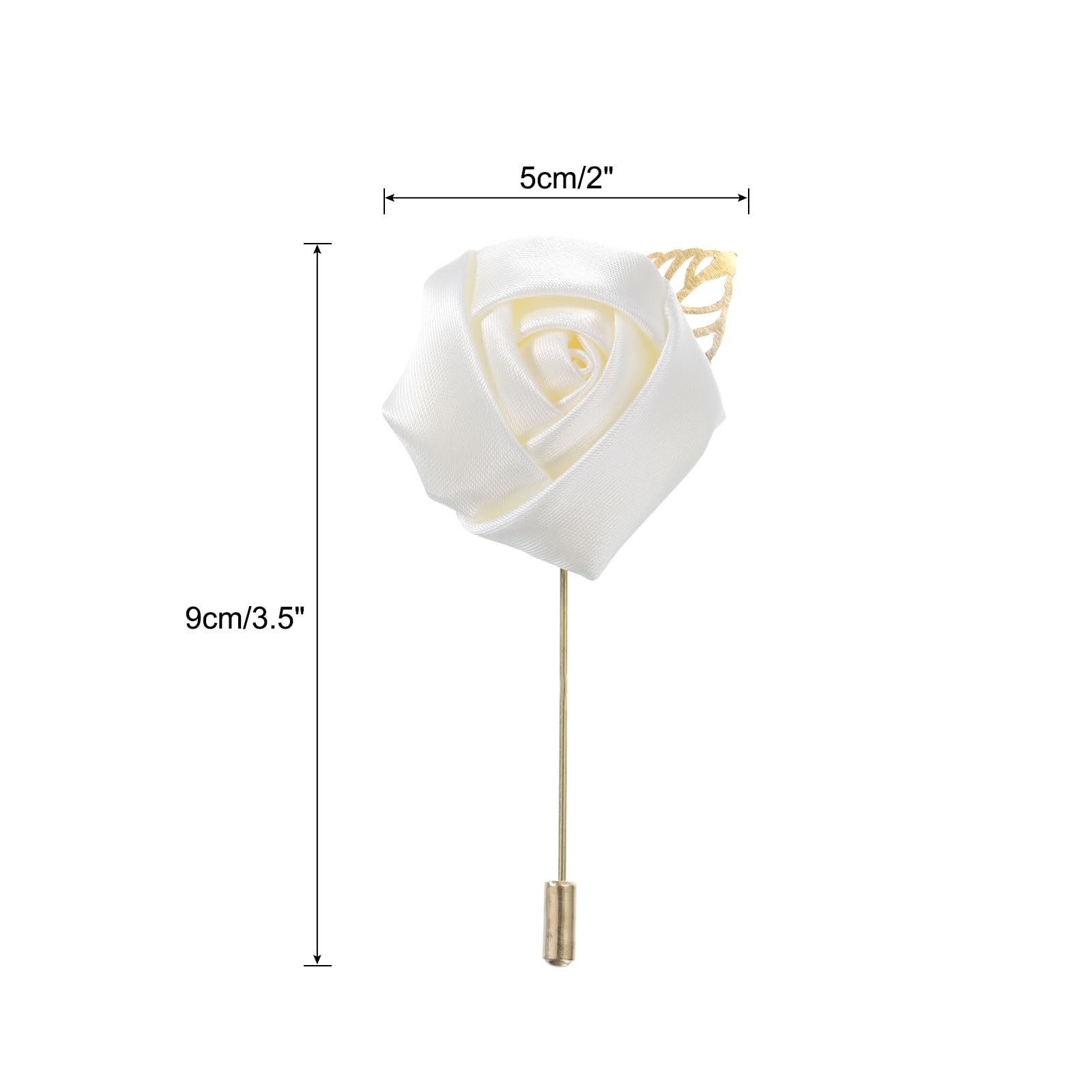1 PCS Rose Groom Boutonnieres Pin Men Wedding Ceremony Anniversary Suit Decor