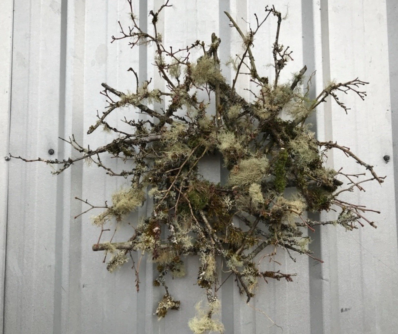 Natural Wreath Lichen Wreath Handmade Decoration Organic Wreaths Home Decor