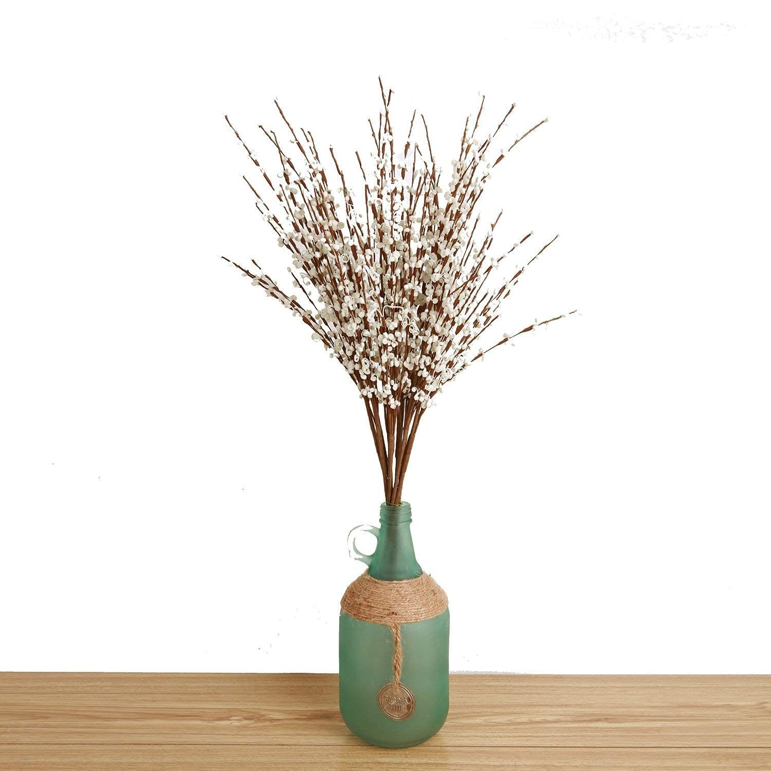 10 Pieces 29.5 Inch Artificial Flowers Fake White for Wedding Office