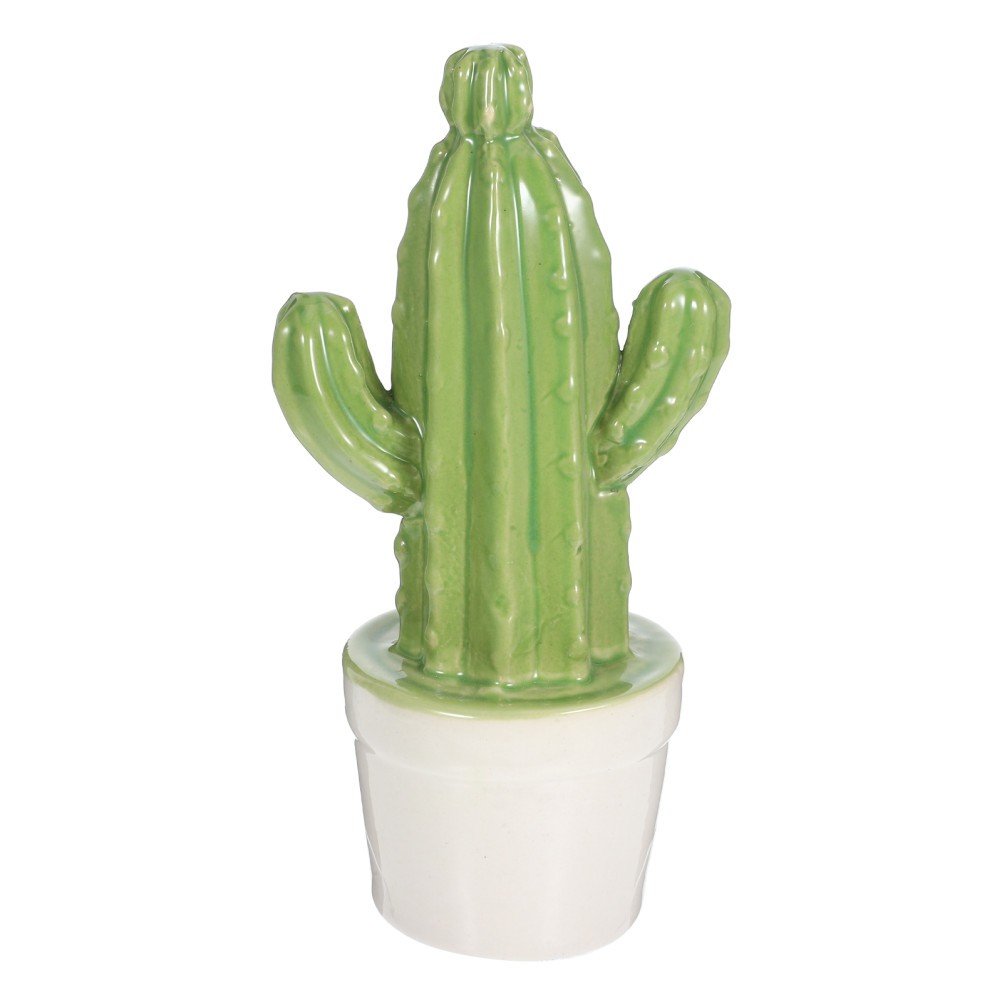 Artificial Small Ceramic Cactus Plant Fake Bonsai Ornament For Office Home