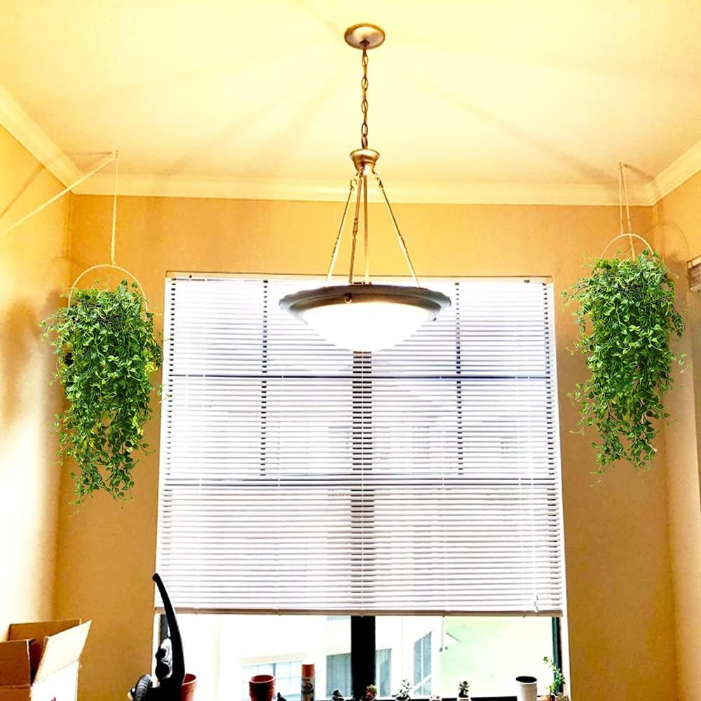 2Pcs Artificial Hanging Plants 32-In Fake Hanging Plant Fake Ivy Vine Outdoor