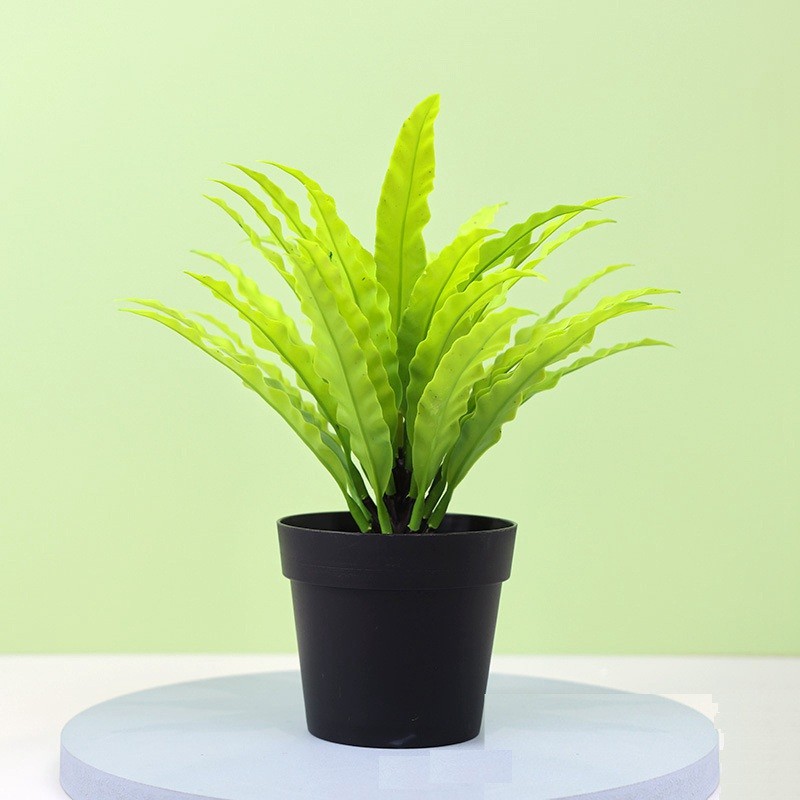 Potted Green Bonsai Plants Home Garden Small Tree Ornament Artificial Grass