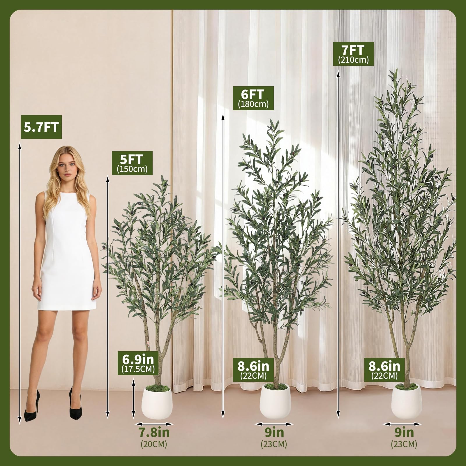 Olive Trees Artificial Indoor 6 ft Faux Olive Tree Artificial Plants Natural