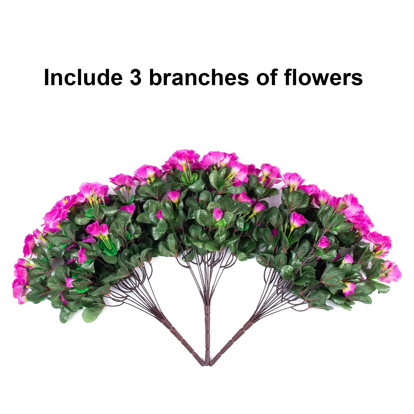 Artificial Faux Outdoor Flowers Plants for Spring Summer Decoration, Fake Sil…