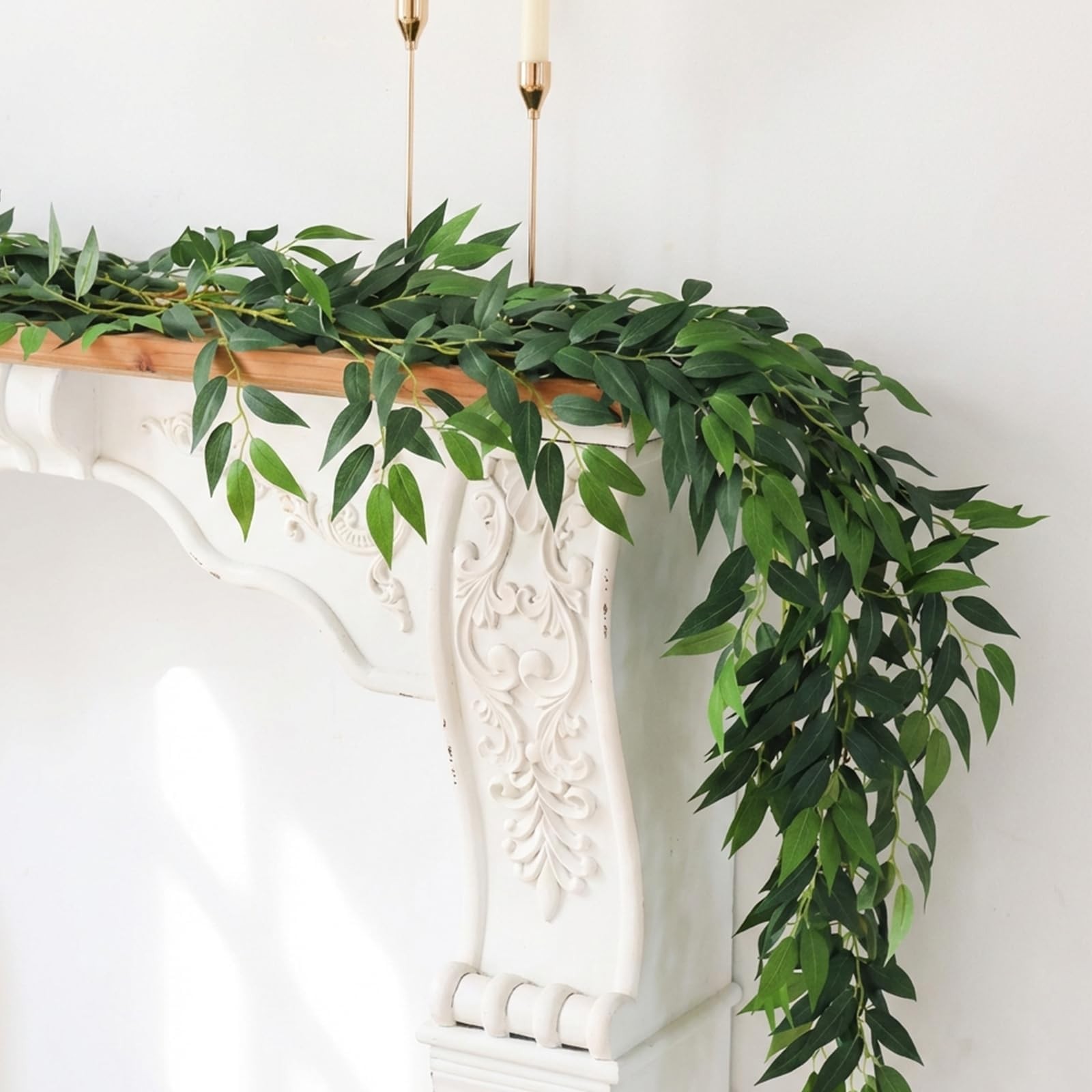 6.56Ft Artificial Vines Garland for Table Decor Silk Italian Ruscus Greenery …