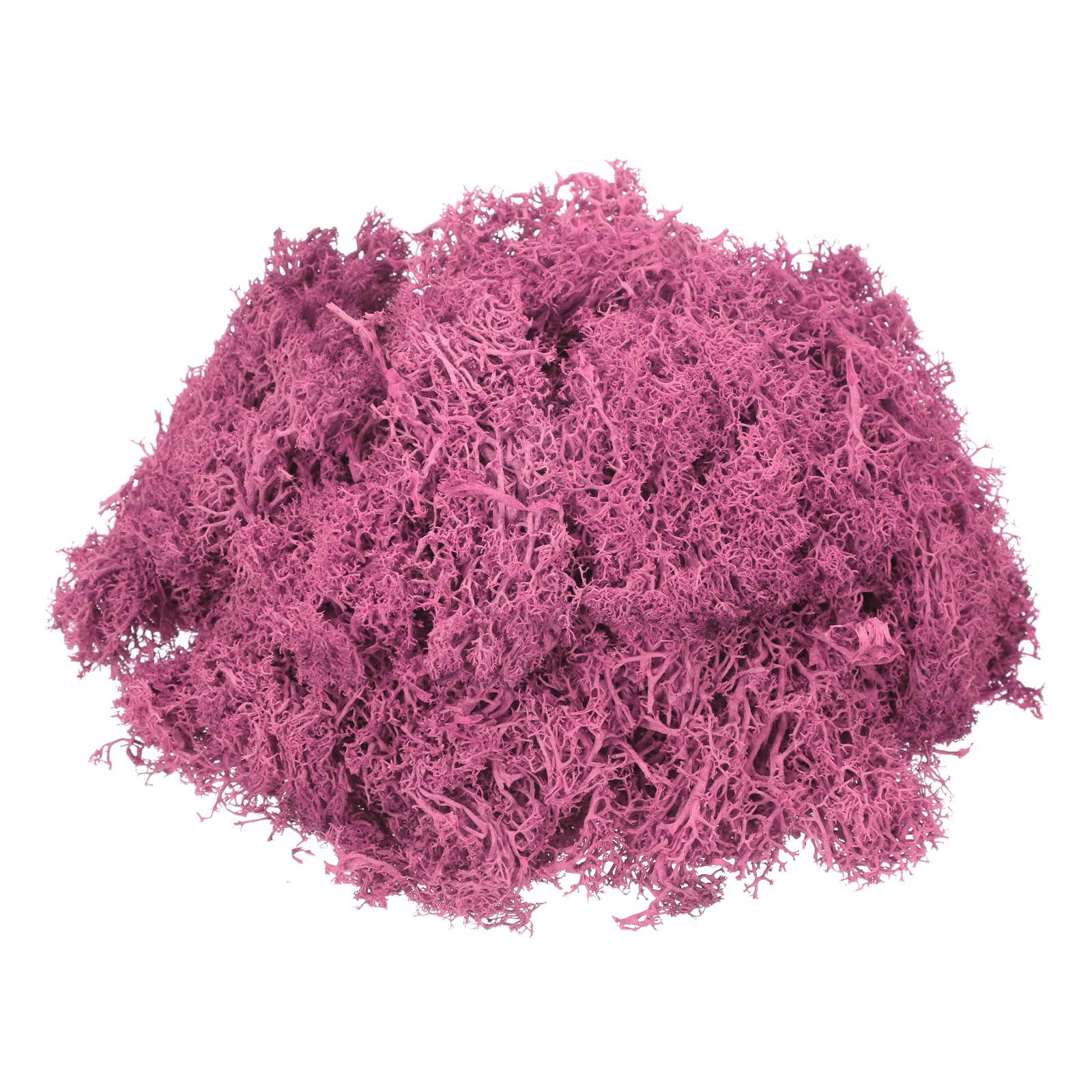 4.6oz Preserved Reindeer Moss, Rose Pink Decorative Artificial Fake Moss