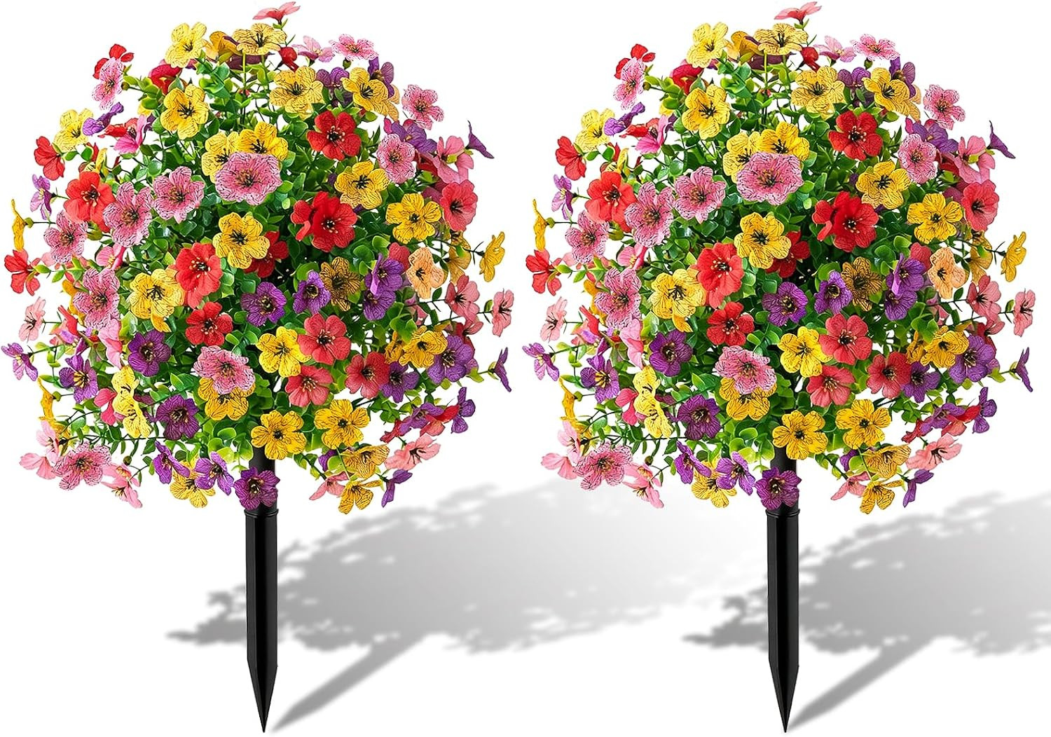 2-Pack UV-Resistant 22″ Petunias – Colorful, Maintenance-Free Outdoor Decor