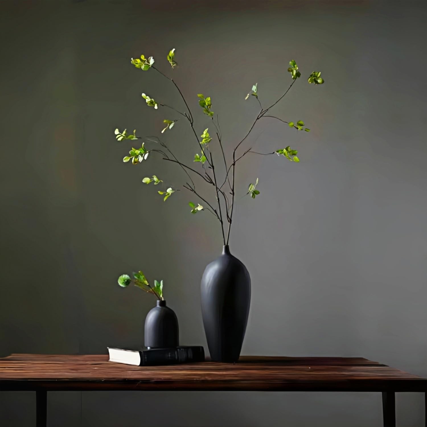 Faux Ficus Branches 4 Pcs Artificial Ficus Stems Eucalyptus Faux Greenery Decor