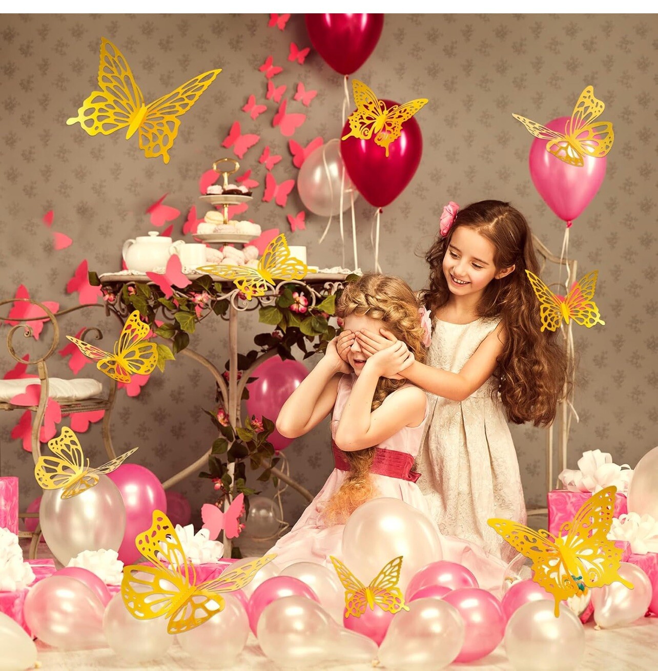 24 Pcs Large Butterfly Party Decoration 3D Butterflies Wall Decor Set 2 Sizes 3