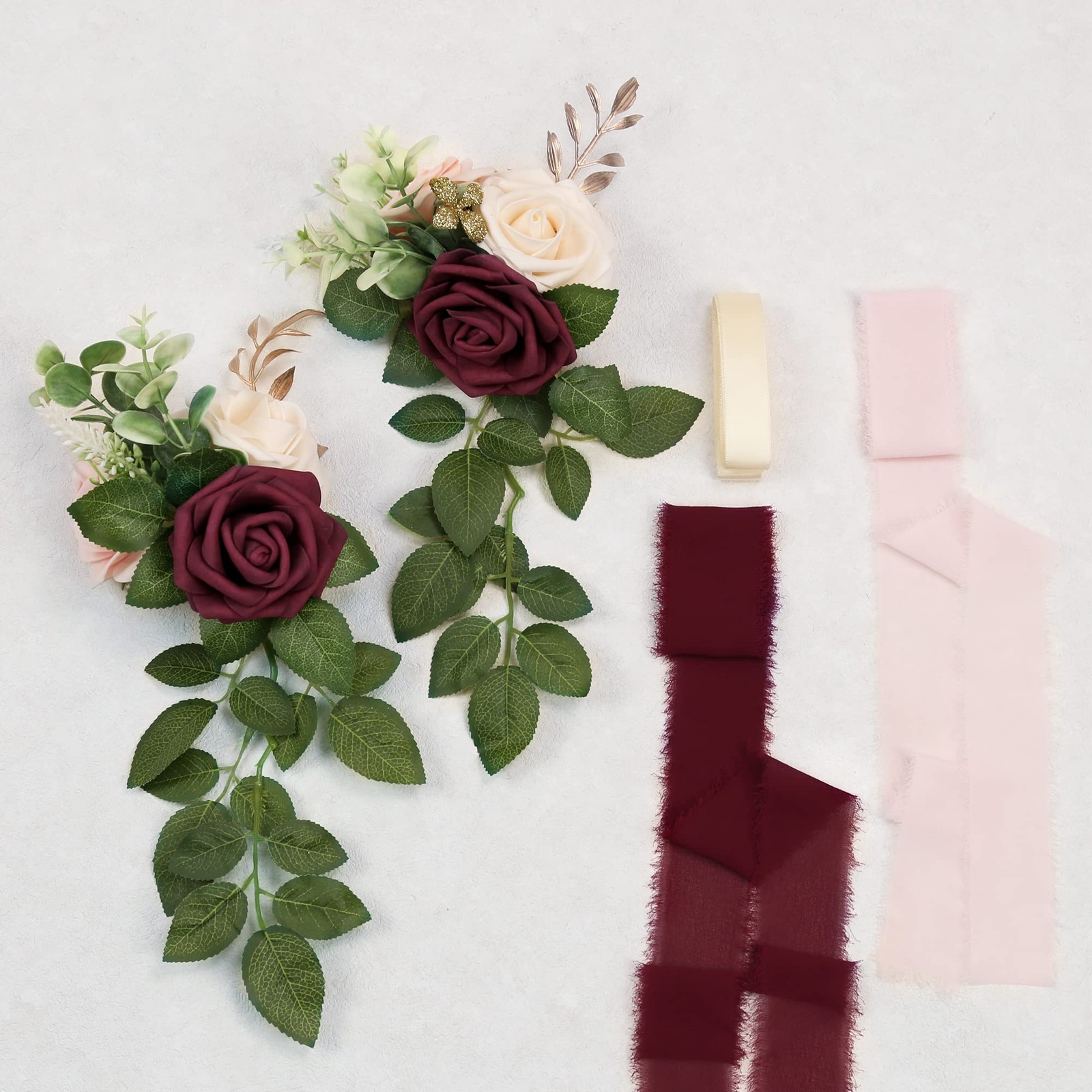 Wedding Aisle Decorations for Wedding Ceremony Set of 10 Pew Flowers for Chur…