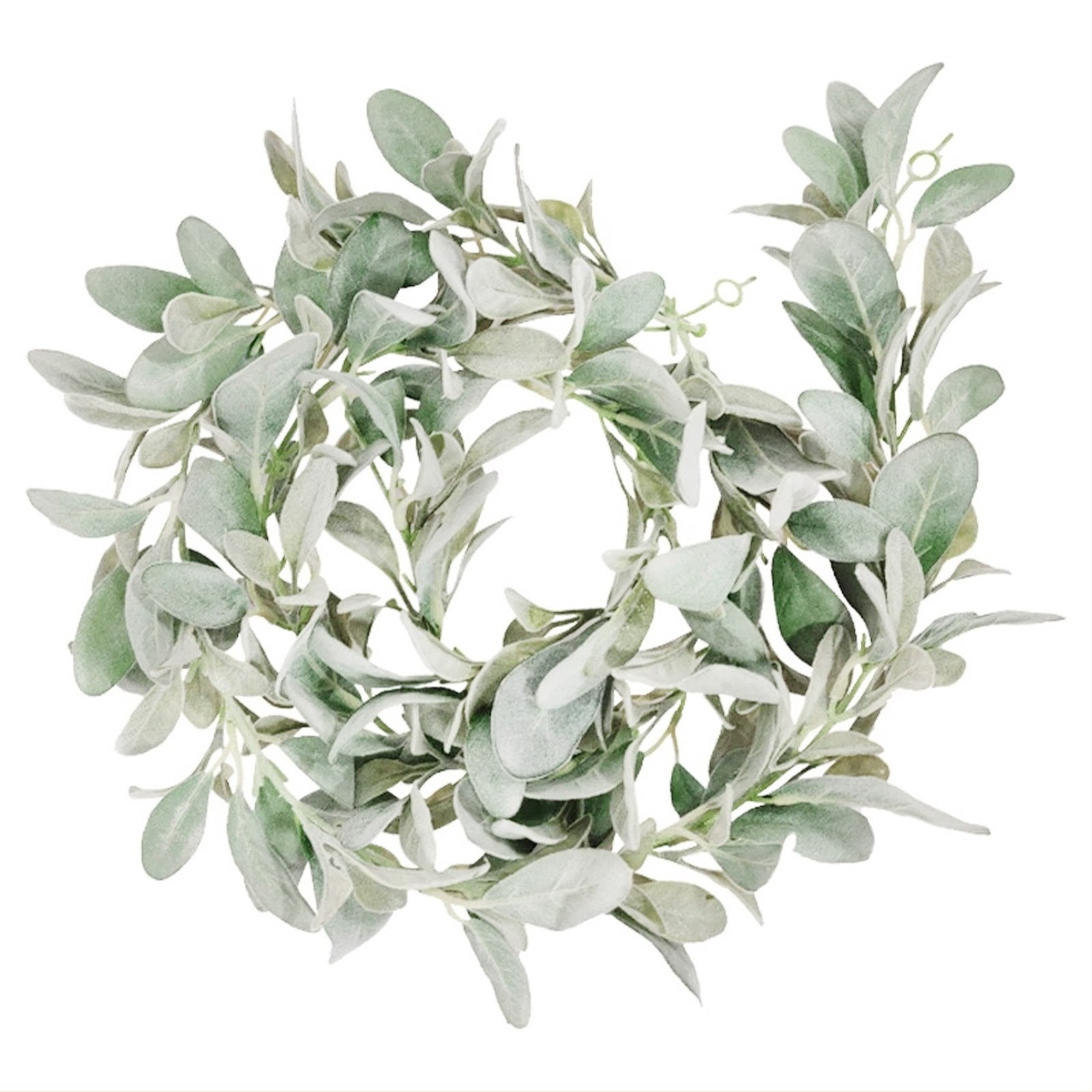 Artificial Flocked Lambs Ear Garland – 2Meter Soft Faux Vine Greenery and7290