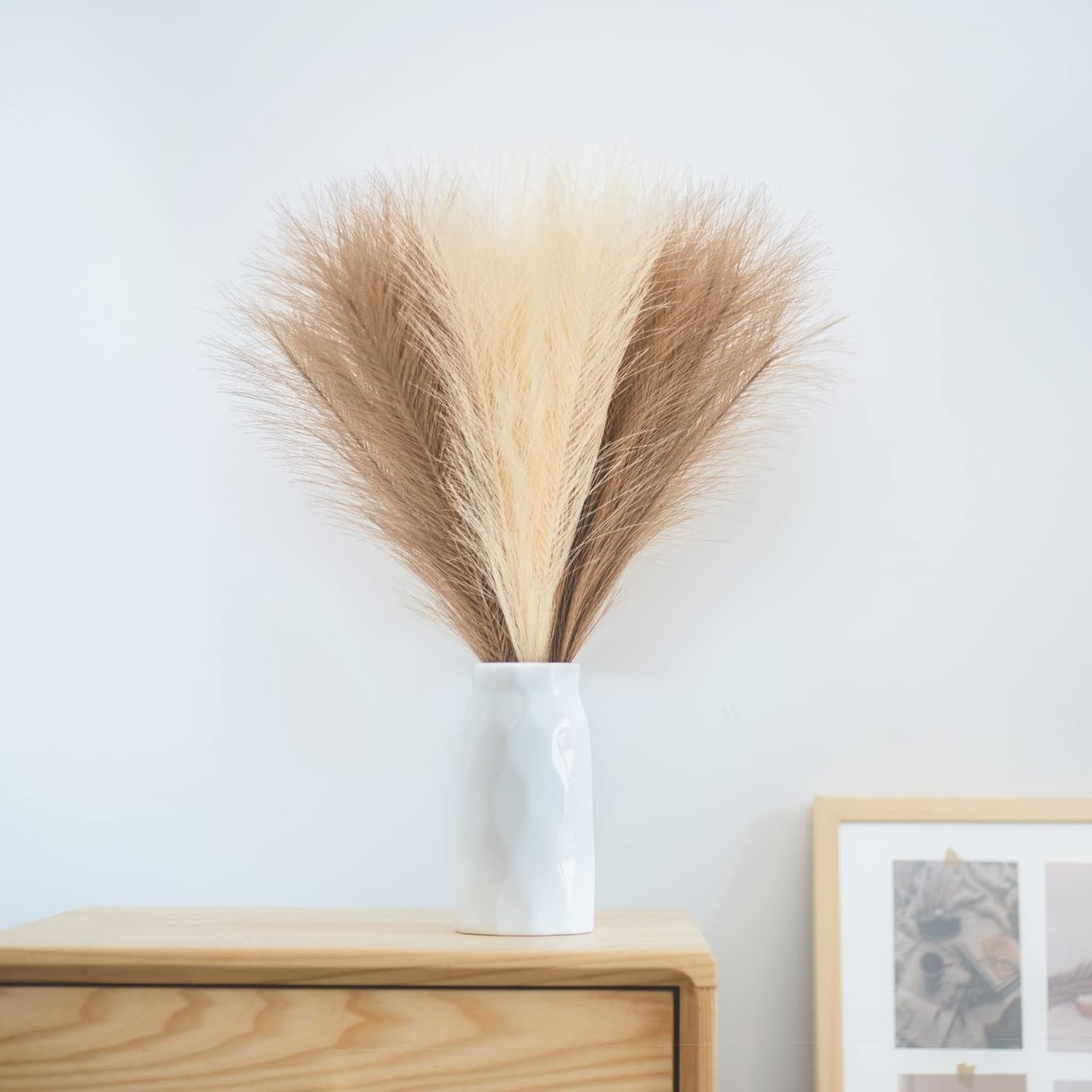 Low-Maintenance 6 Piece Faux Pampas Grass – Perfect for Elegant Arrangements