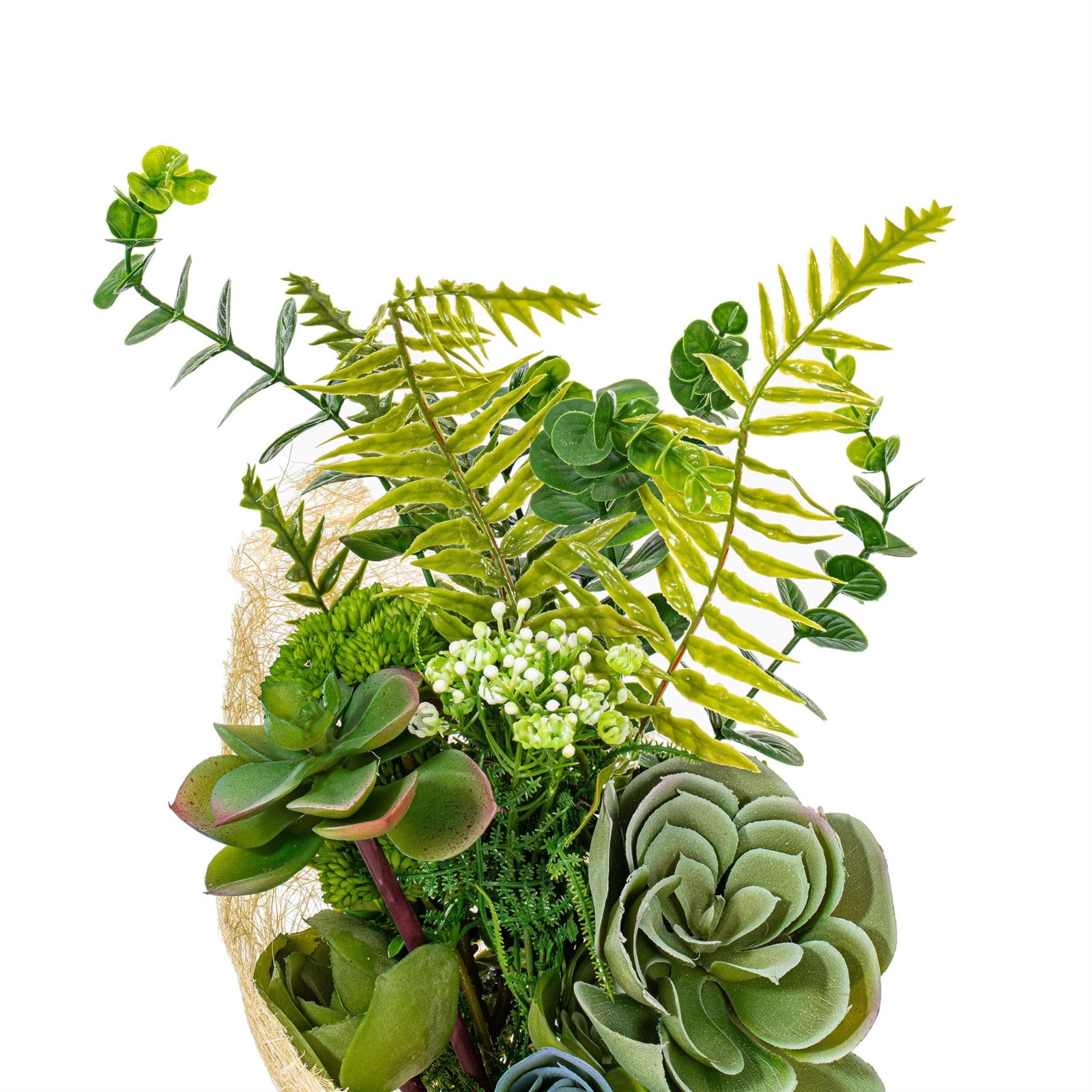 Vickerman 21″ Contemporary Plastic Artificial Succulent Bouquet in Green