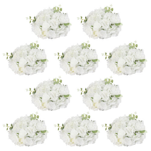 10pcs Flower Balls for Wedding Centerpieces Fake Flower Ball Arrangement Bouquet