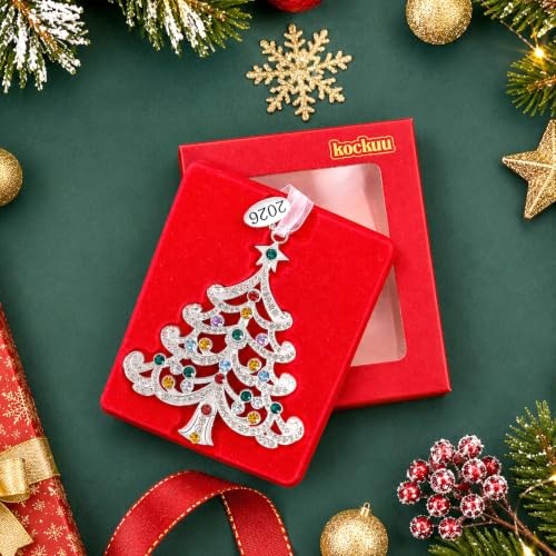 2026 Metal Christmas Tree Ornament 1pc Small Colourful Christmas Tree