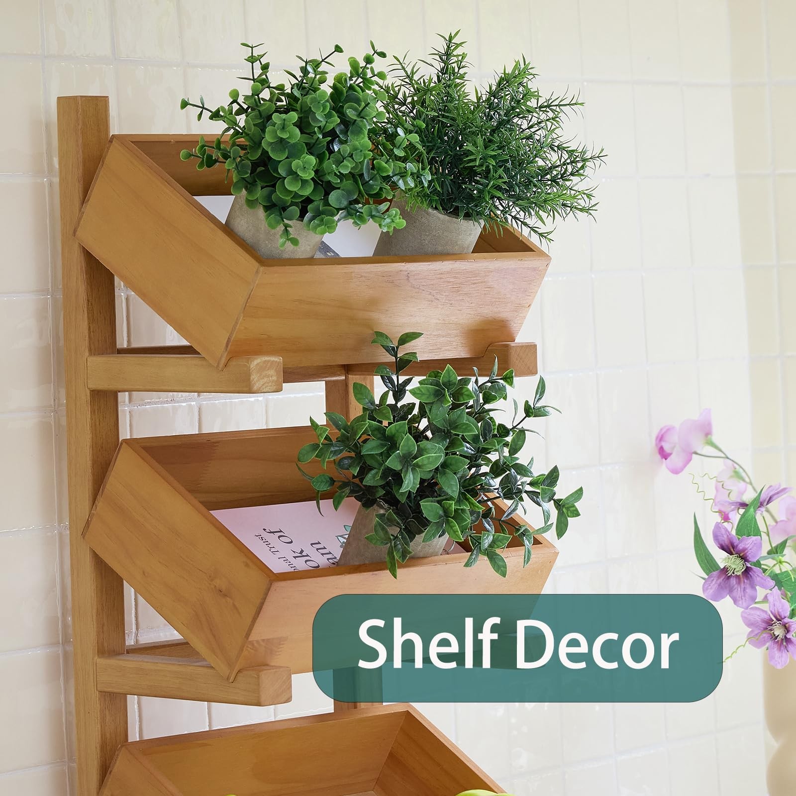 3 Pack Small Potted Fake Plants for Desk Shelf Bedroom Decor